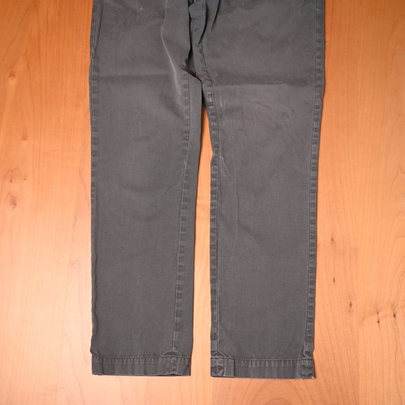 Banana Republic Cotton Aiden Slim Chinos Grey - Men's Size 31x32 - Picture 2 of 7